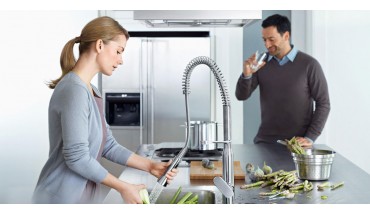 KITCHEN FAUCETS WITH PULL-OUT SPRAYS